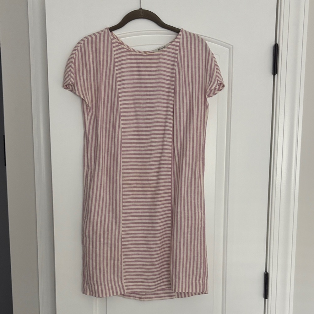 Madewell Women’s Daphne Stripes Linen Dress